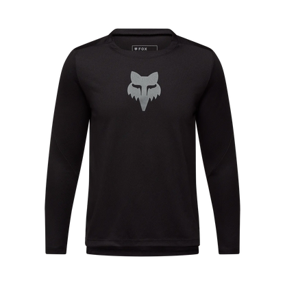 Maillot FOX RANGER HEAD Junior Maniche Lunghe Nero