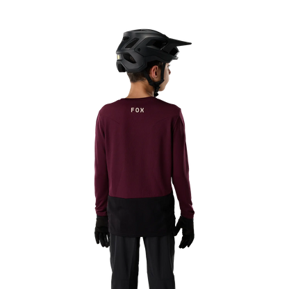 Maglia FOX RANGER FOX HEAD Junior Maniche Lunghe Bordeaux