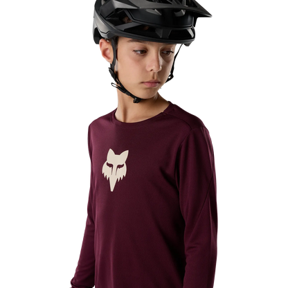 Maglia FOX RANGER FOX HEAD Junior Maniche Lunghe Bordeaux
