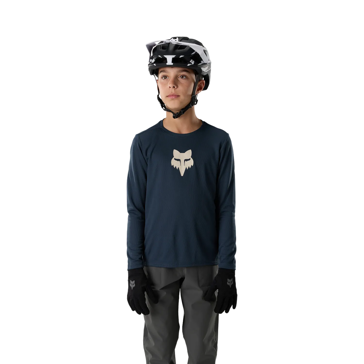 Maglia FOX RANGER FOX HEAD Junior Maniche Lunghe Blu Galaxy