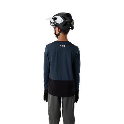 Maglia FOX RANGER FOX HEAD Junior Maniche Lunghe Blu Galaxy