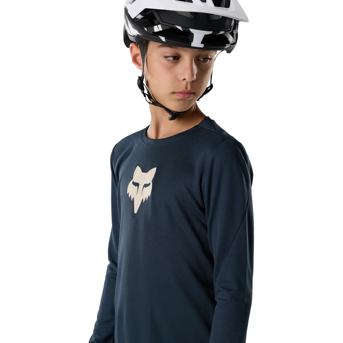 Maglia FOX RANGER FOX HEAD Junior Maniche Lunghe Blu Galaxy