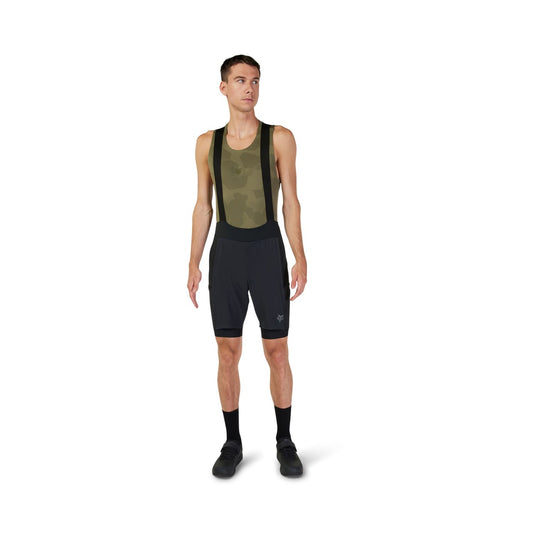 FOX FLEXAIR ASCENT CARGO Pantaloncini con bretelle Nero 2025