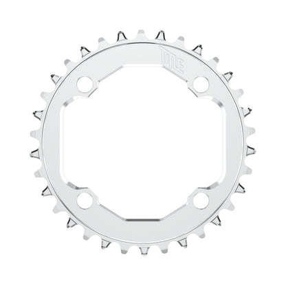 Corona TITLE CR1-E 10/111/2 velocità standard, BCD 104 mm, cromata — vista della corona su sfondo bianco