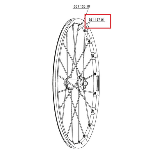 KIT 10 RAGGI MAVIC AV/AR M7/7 CROSSMAX SLR 29" 299,5MM