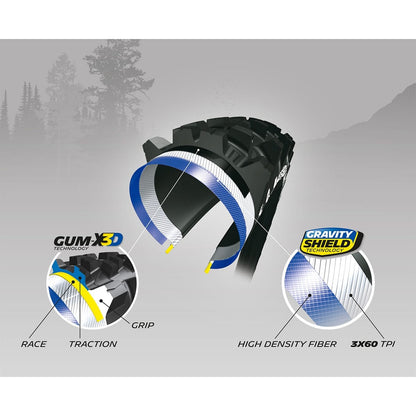 Pneumatico MICHELIN WILD ENDURO 27.5x2.40 FRONT GUM-X Tubeless Ready Flessibile