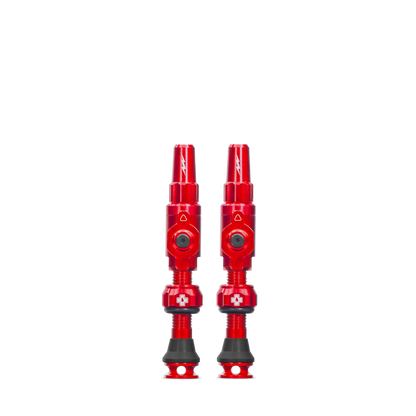 Valvole Tubeless MUC-OFF Big Bore Lite (Presta) Medium Rosso