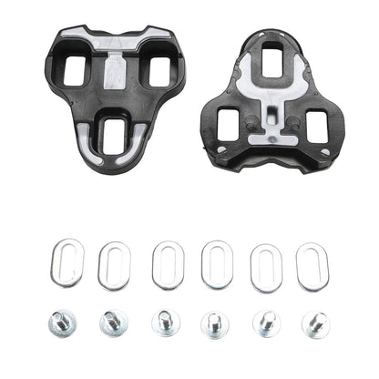 Kit di Tacchette VELOX ANTISCIVOLO per PEDALI LOOK KEO Nero 0°