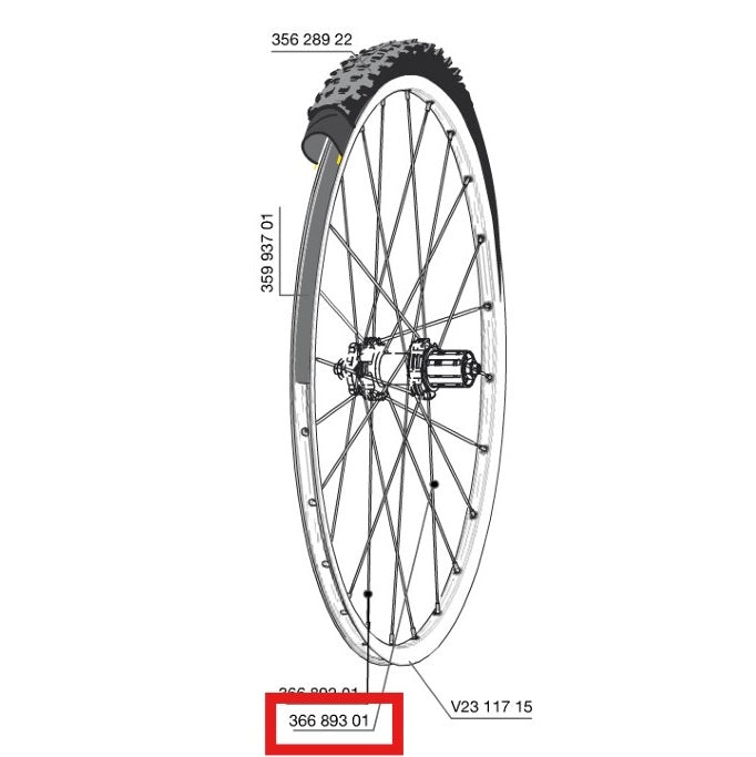 KIT 12 RAGGI POSTERIORI MAVIC CROSSROC/CROSSRIDE UST/CROSSMAX ELITE/XA ELITE 27,5" ALLROAD ELITE ROUTE+ 650 275MM