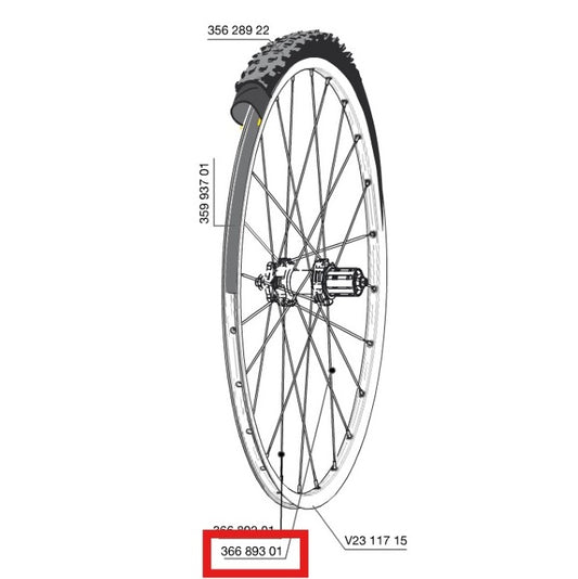 KIT 12 RAGGI POSTERIORI MAVIC CROSSROC/CROSSRIDE UST/CROSSMAX ELITE/XA ELITE 27,5" ALLROAD ELITE ROUTE+ 650 275MM