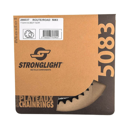 Piatto Interno 9/10V STRONGLIGHT ALU 5083 Type S 110 mm Nero