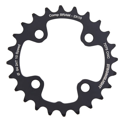 Piatto Interno STRONGLIGHT ALU 7075 10V Doppio 4 Fori 64 mm
