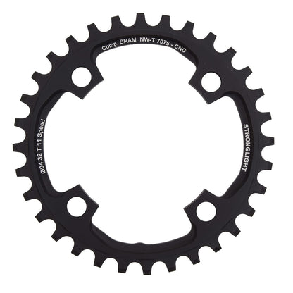Mono Plateau STRONGLIGHT ALU 7075 NARROW WIDE Sram X01 11V 4 Fori 94 mm