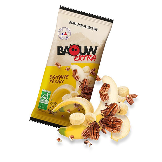 BAOUW BIO EXTRA Barretta energetica banana e noci pecan (50g)