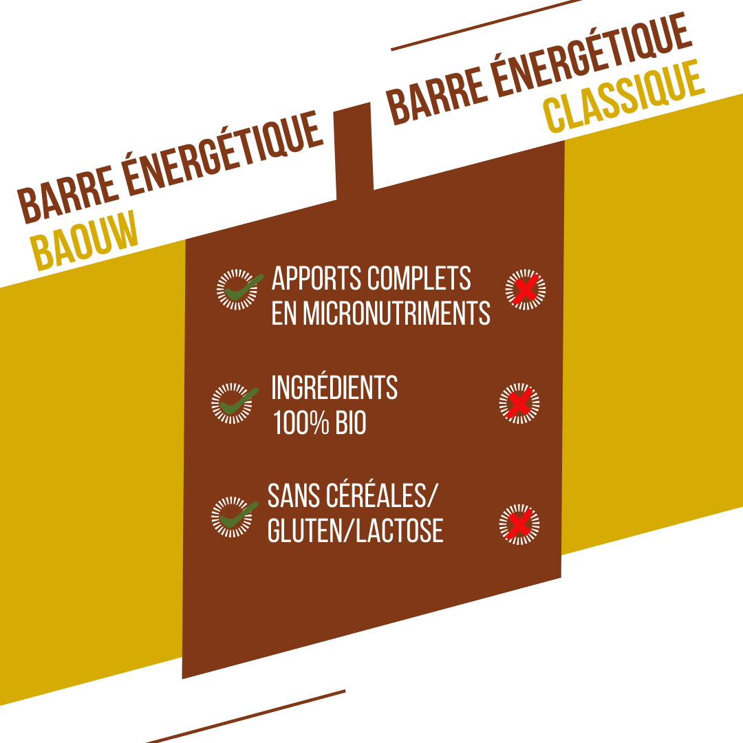 BAOUW ORGANIC EXTRA Barretta energetica banana-pecan (50g)
