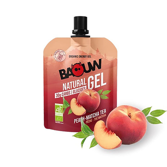 BAOUW Gel energetico biologico al tè matcha e pesca (85g)