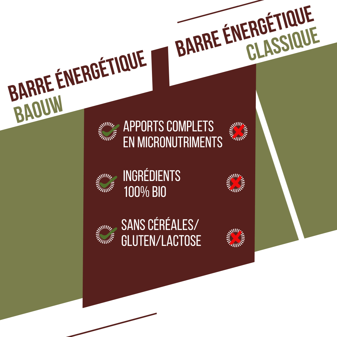 BAOUW ORGANIC EXTRA Barretta energetica salata all'oliva e anacardi (50g)