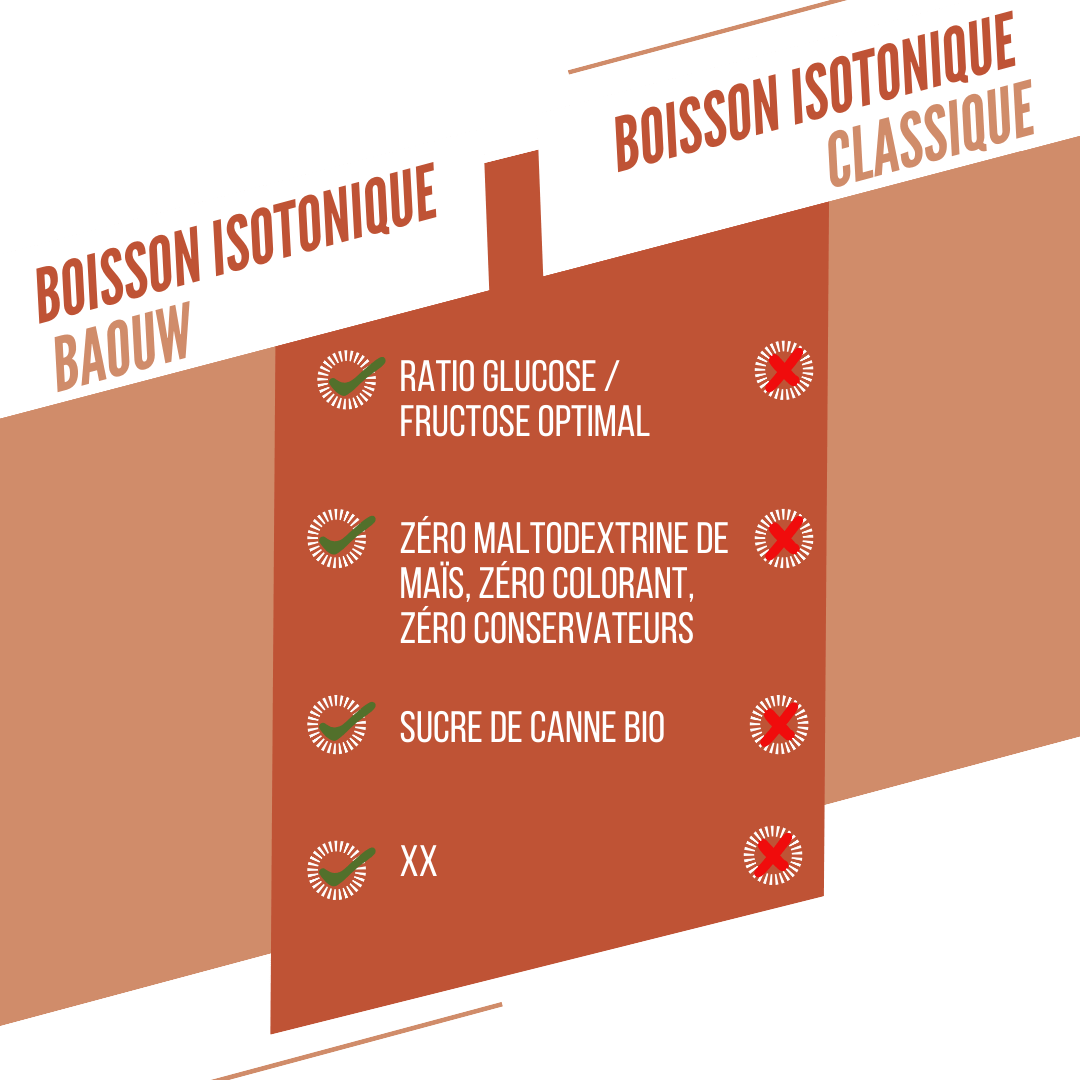 BAOUW ISOTONIC Bevanda energetica (585 g) Pesca Rosmarino