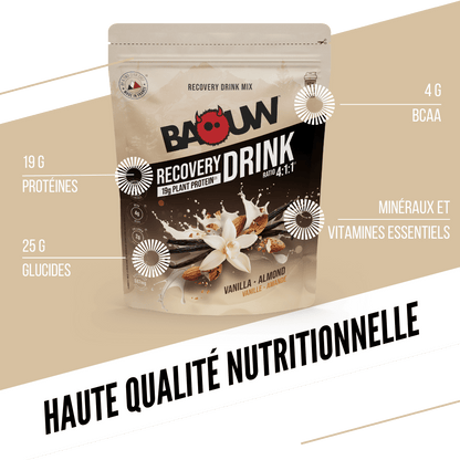 Bevanda di Recupero BAOUW RECOVERY (500g) Vaniglia Mandorla