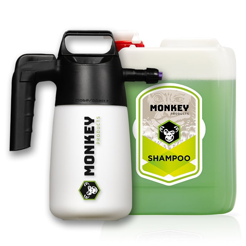 Spruzzatore MONKEY'S SAUCE SUPER FOAM + 5L MONKEY SHAMPOO BIOLOGICO