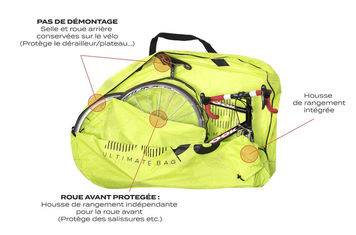 Copribici da corsa BUDS ROADBAG LIGHT Verde