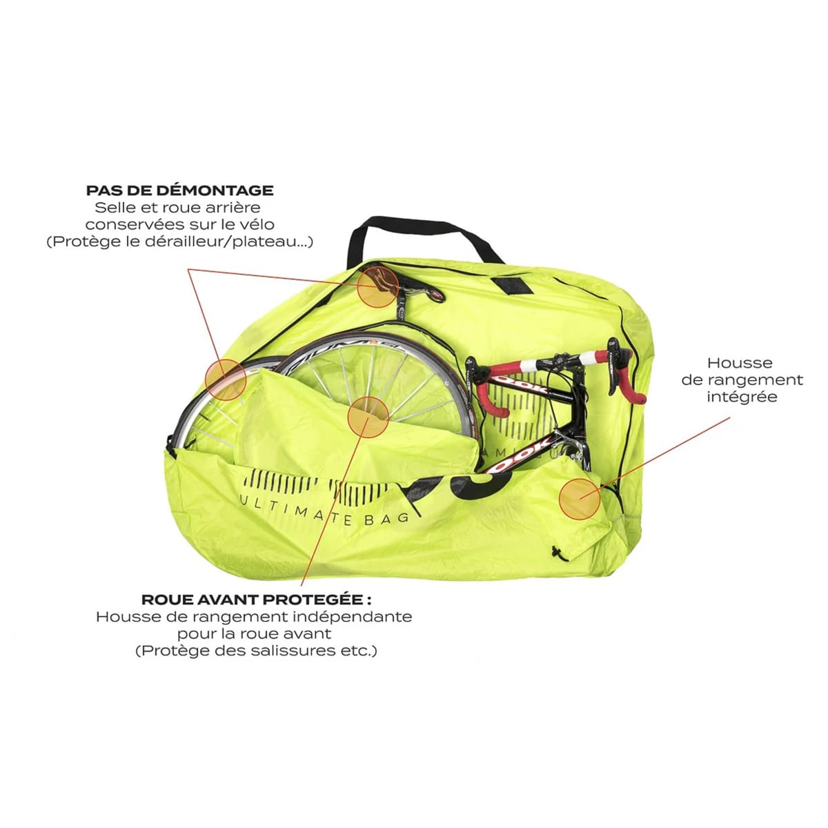 Copribici da corsa BUDS ROADBAG LIGHT Nero