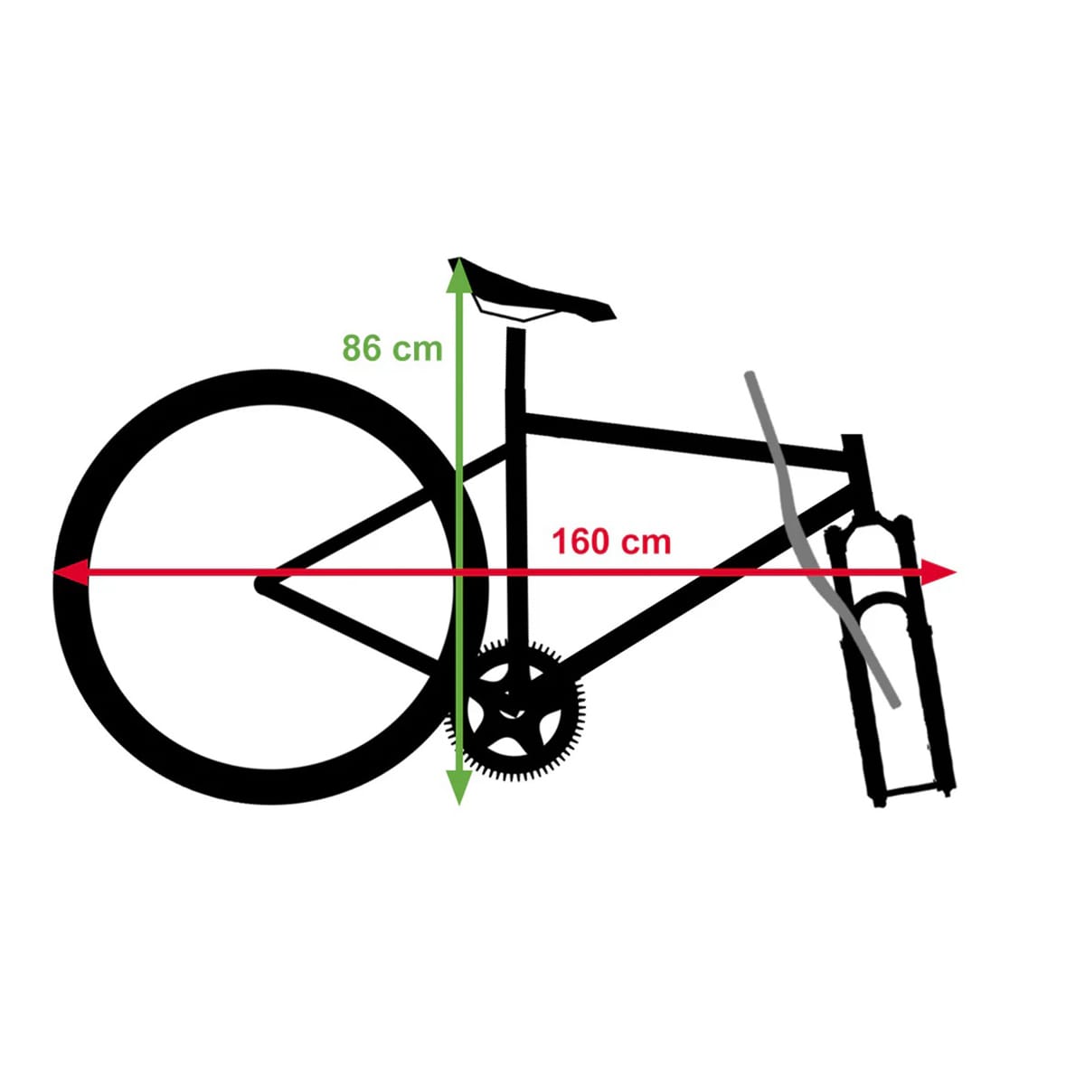 Copribici BUDS MTBAG TRAVEL MTB (speciale aereo) Nero