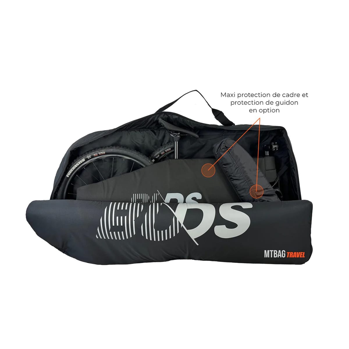 Copribici BUDS MTBAG TRAVEL MTB (speciale aereo) Nero