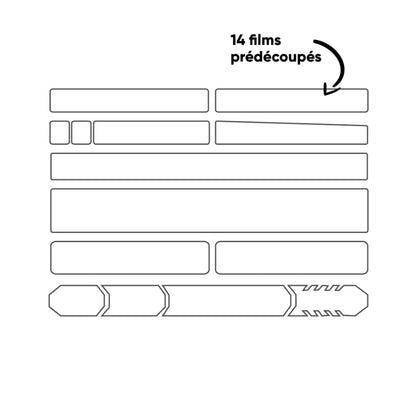 Protezione Adesiva per Telaio CLEARPROTECT PACK XXL Lucido