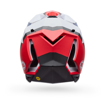 Casco MTB BELL FULL-10 MIPS LEVEL SET Bianco/Rosso