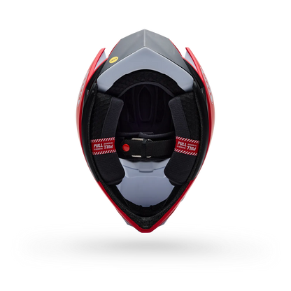 Casco MTB BELL FULL-10 MIPS LEVEL SET Bianco/Rosso