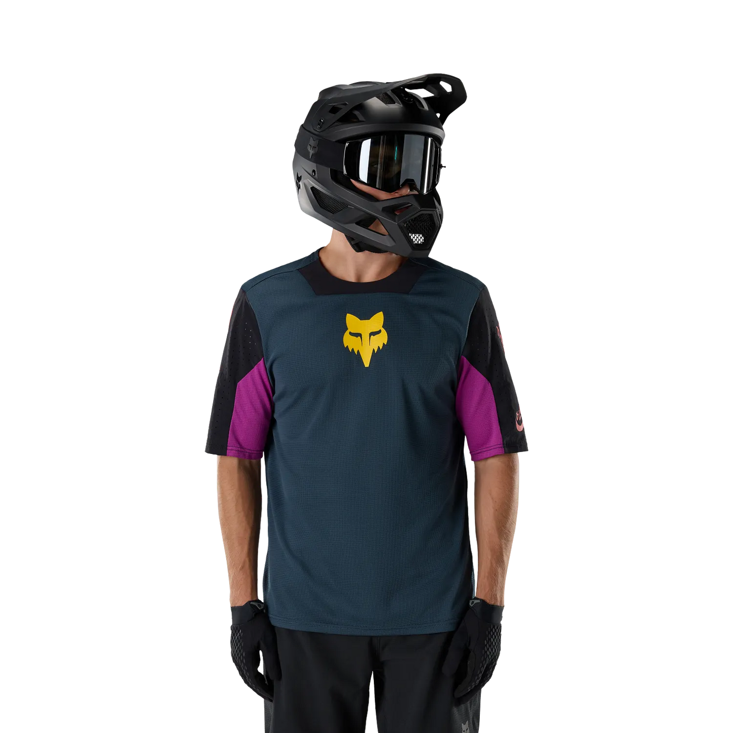Maglia FOX DEFEND CREATION Maniche Corte Blu