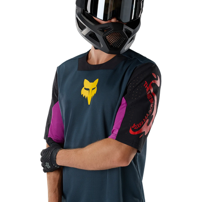 Maglia FOX DEFEND CREATION Maniche Corte Blu