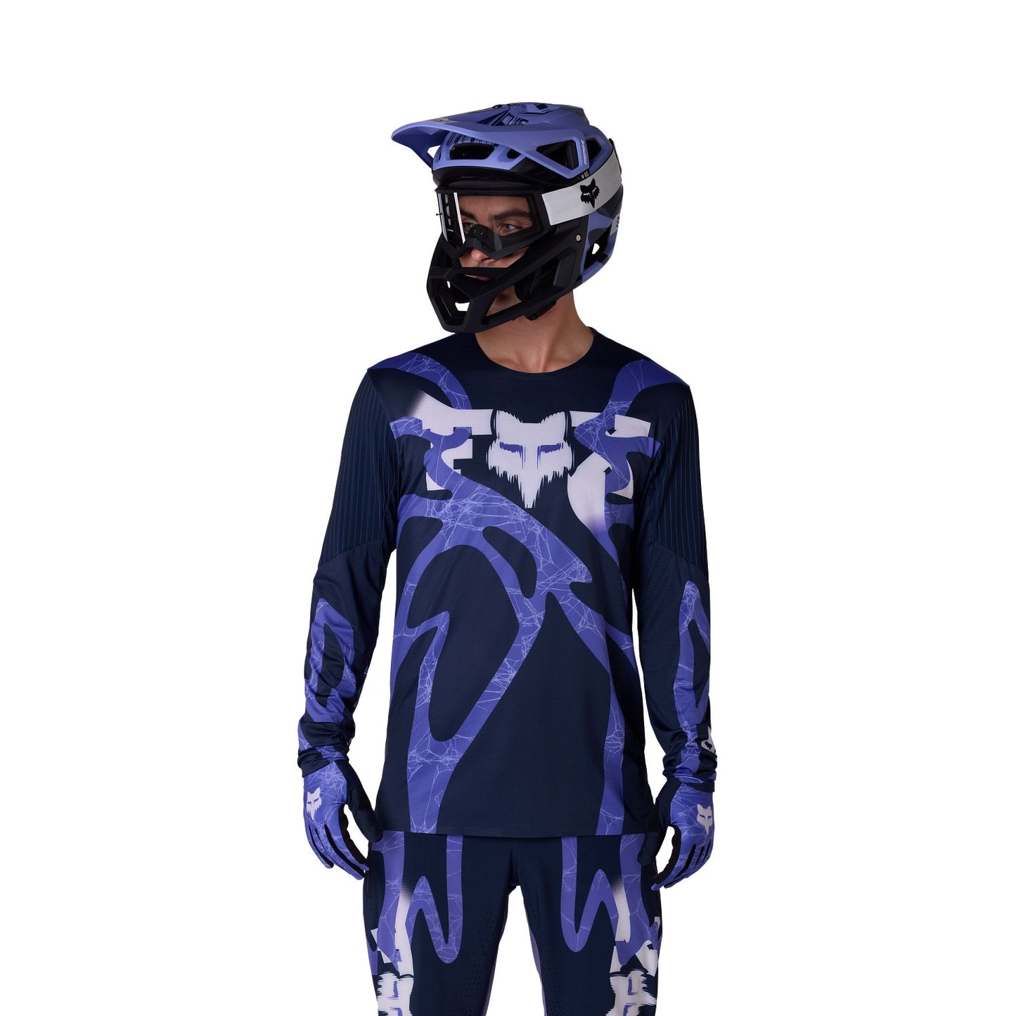 FOX FLEXAIR DIFFUSE SE Maglia a maniche lunghe Viola Mirtillo