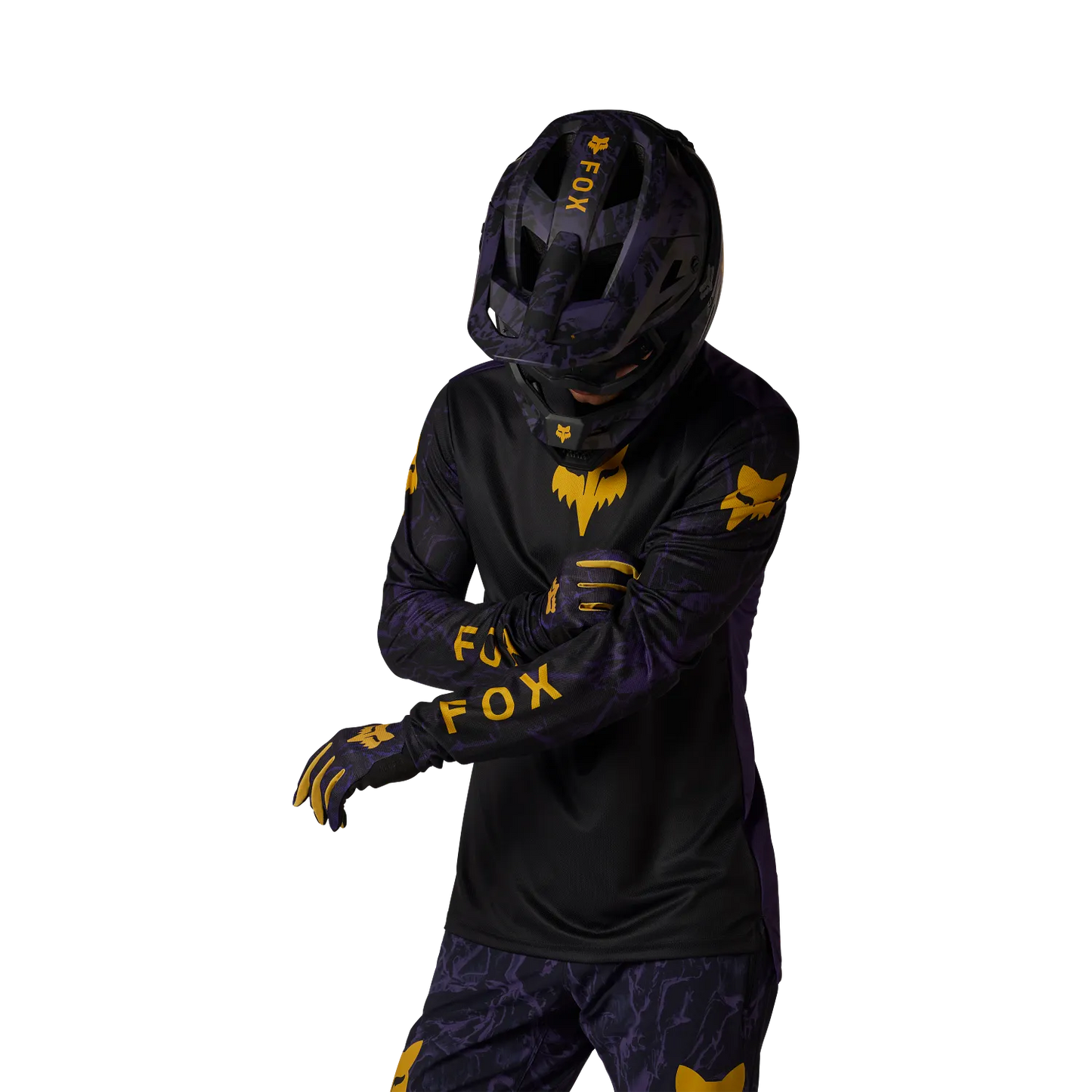Maglia a maniche lunghe FOX RANGER IMAGE PRINT Nero/viola