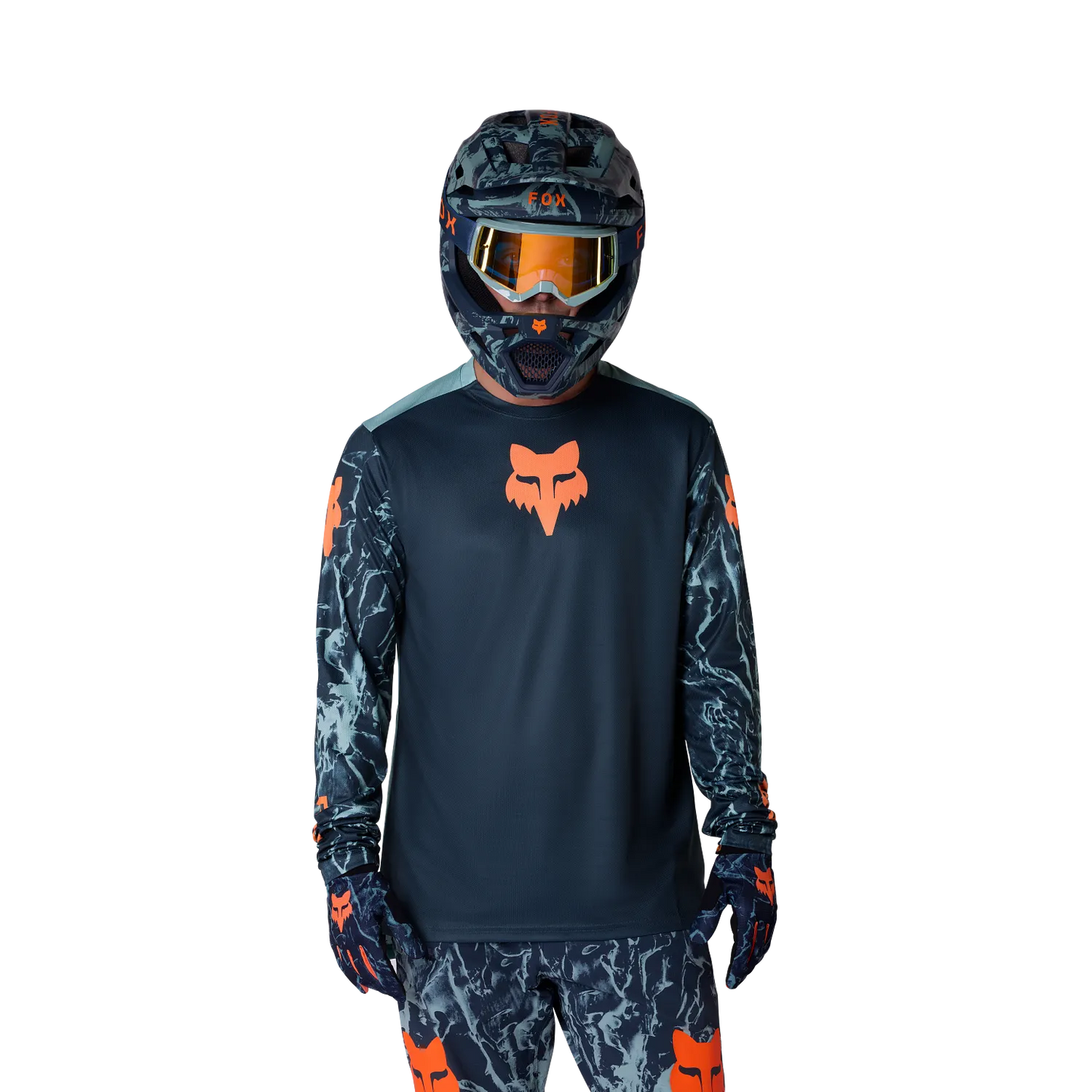 Maglia a manica lunga FOX RANGER IMAGE PRINT Blu Artico