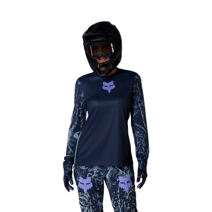 Maglia FOX RANGER IMAGE PRINT Donna Maniche Lunghe Blu