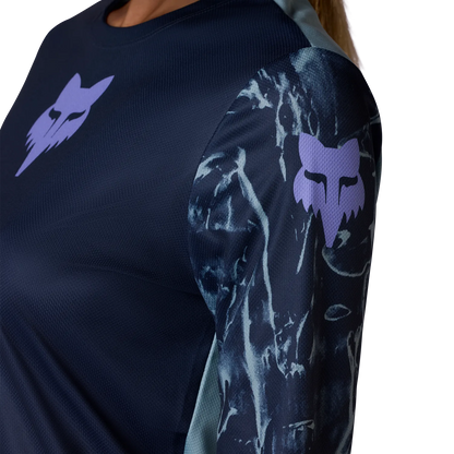 Maglia FOX RANGER IMAGE PRINT Donna Maniche Lunghe Blu