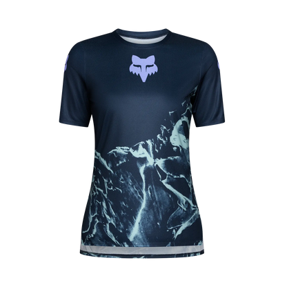 Maglia FOX RANGER IMAGE PRINT Donna Maniche Corte Arctic Blue