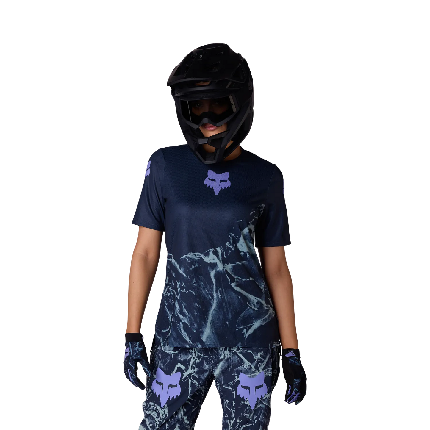 Maglia a maniche corte FOX RANGER IMAGE PRINT Donna Blu Artico