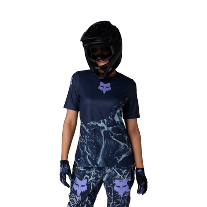 Maglia FOX RANGER IMAGE PRINT Donna Maniche Corte Arctic Blue