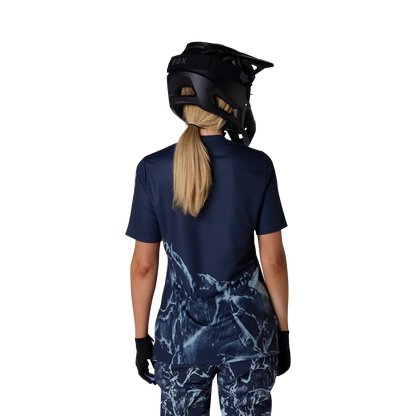 Maglia FOX RANGER IMAGE PRINT Donna Maniche Corte Arctic Blue