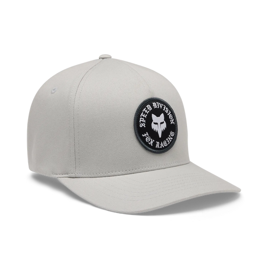 Cappello FOX BADGE FLEXFIT grigio chiaro