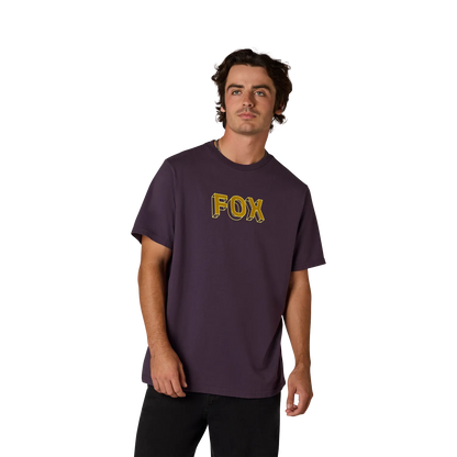 T-Shirt FOX IMAGE PRINT 195 ORIGINAL Maniche Corte Viola Plum Perfect