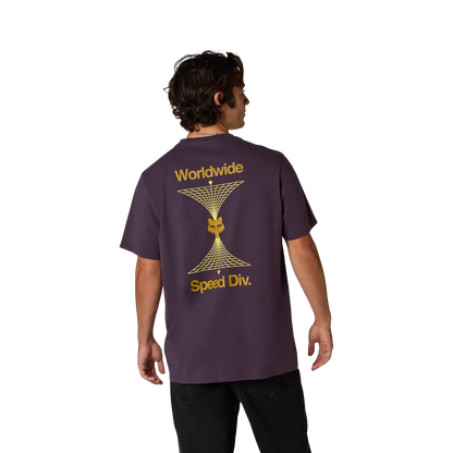 T-Shirt FOX IMAGE PRINT 195 ORIGINAL Maniche Corte Viola Plum Perfect