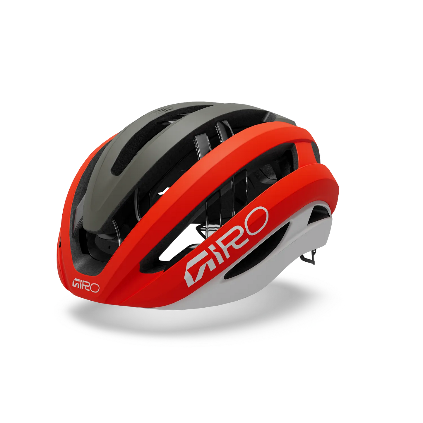 GIRO ARIES MIPS SPHERICAL Casco da strada rosso fuoco