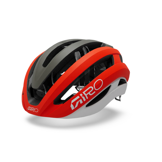 GIRO ARIES MIPS SPHERICAL Casco da strada rosso fuoco
