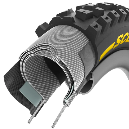 Pneumatico PIRELLI SCORPION RACE DH M 27.5x2.5 Tubeless Ready Souple Nero/Giallo 3907200