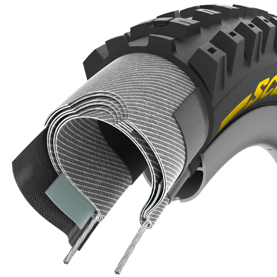 Pneumatico PIRELLI SCORPION RACE DH T 27.5x2.5 Tubeless Ready Soft Nero/Giallo 3907400