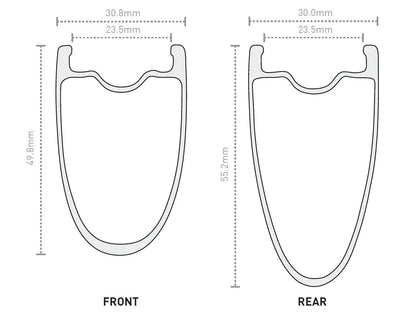 Ruota Anteriore ENVE SES 4.5 PRO Tubeless Ready (Center Lock) Nero